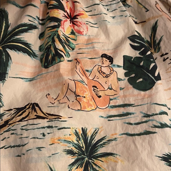 Classic Prep Rowayton, Ct Colorful Summer Hula Hawaii print Dress size 5 - Picture 9 of 10